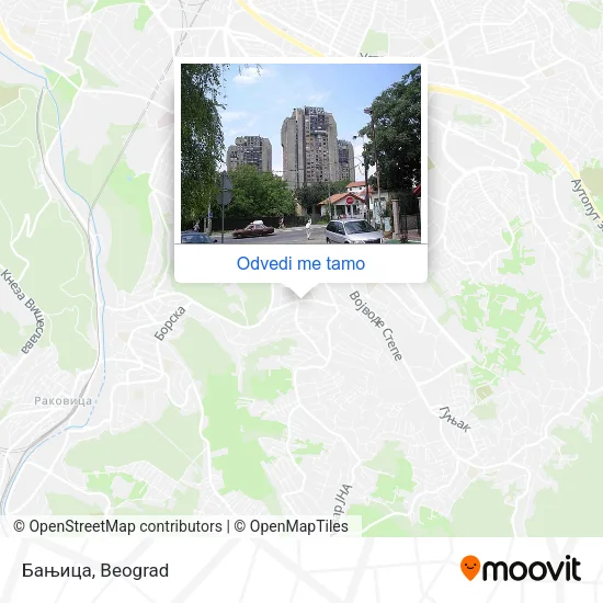 Бањица mapa