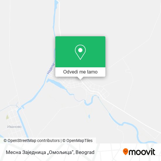 Месна Заједница „Омољица“ mapa