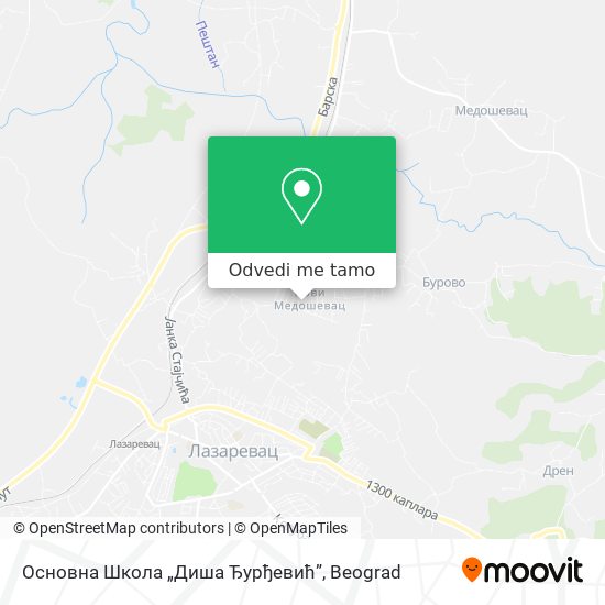 Основна Школа „Диша Ђурђевић” mapa