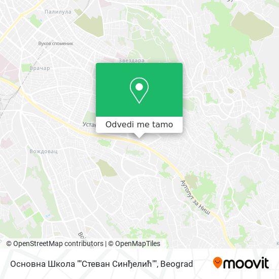 Основна Школа ""Стеван Синђелић"" mapa