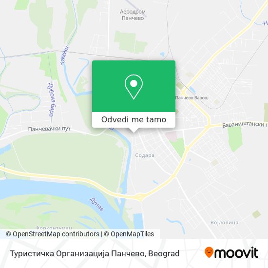 Туристичка Организација Панчево mapa