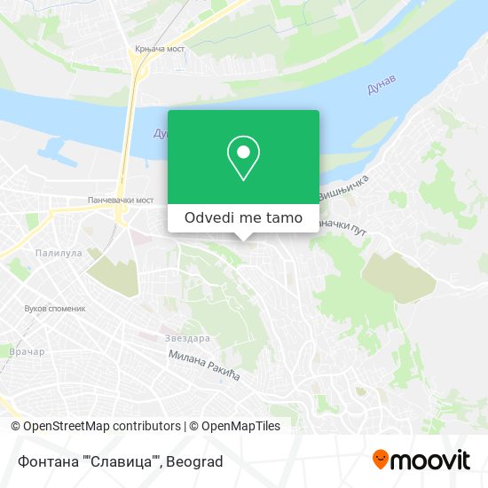 Фонтана ""Славица"" mapa