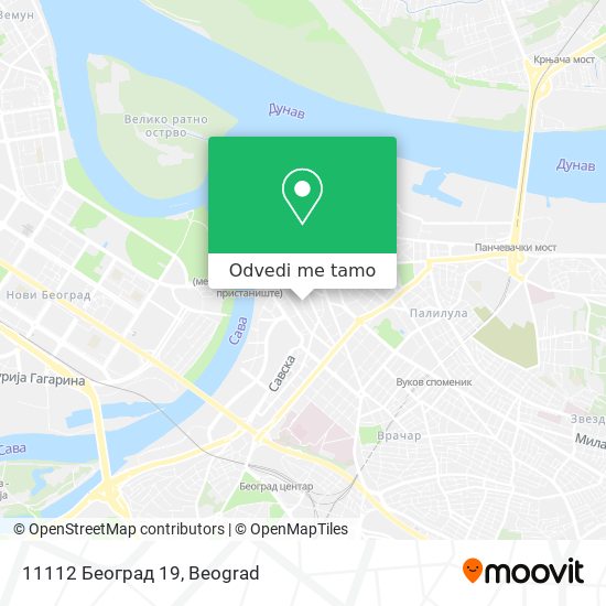 11112 Београд 19 mapa