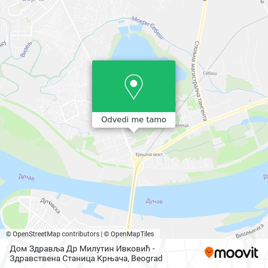 Дом Здравља Др Милутин Ивковић - Здравствена Станица Крњача mapa