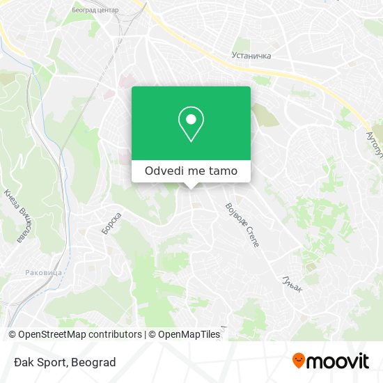 Đak Sport mapa