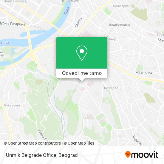 Unmik Belgrade Office mapa