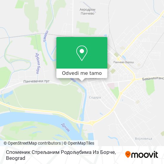 Споменик Стрељаним Родољубима Из Борче mapa