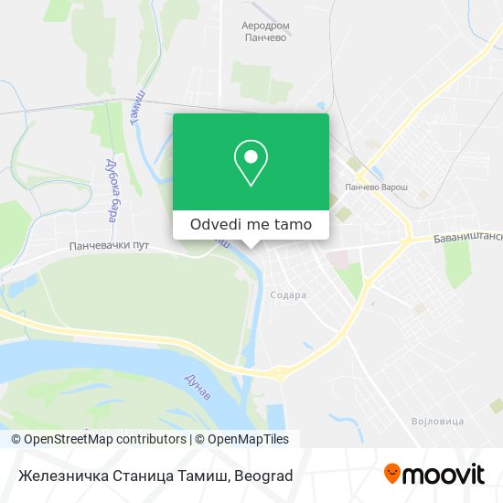 Железничка Станица Тамиш mapa