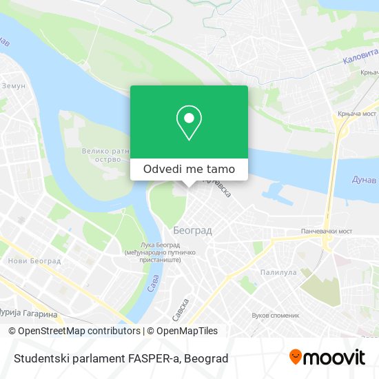 Studentski parlament FASPER-a mapa