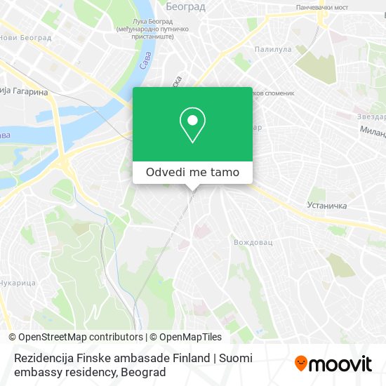 Rezidencija Finske ambasade Finland | Suomi embassy residency mapa