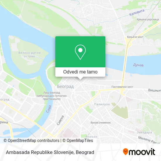 Ambasada Republike Slovenije mapa