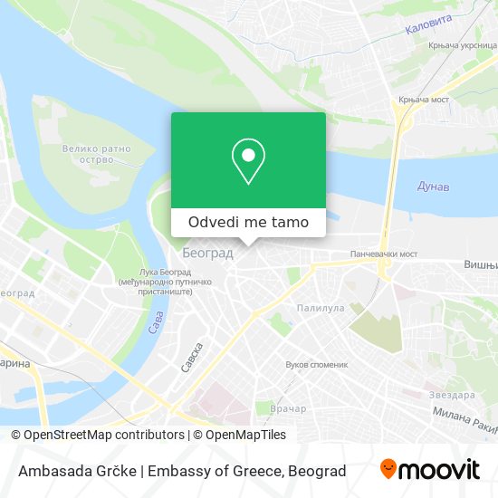 Ambasada Grčke | Embassy of Greece mapa
