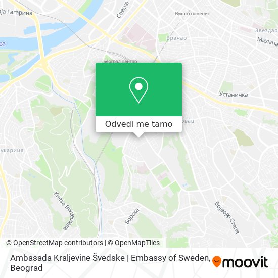 Ambasada Kraljevine Švedske | Embassy of Sweden mapa