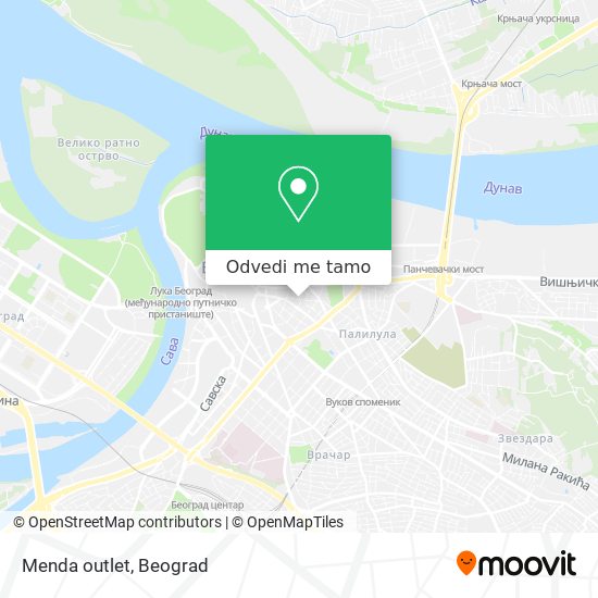 Menda  outlet mapa