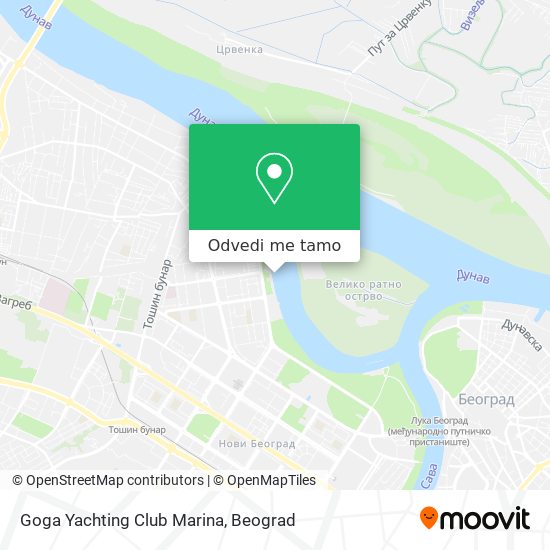 Goga Yachting Club Marina mapa