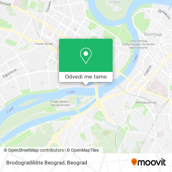 Brodogradilište Beograd mapa