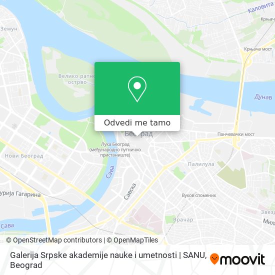 Galerija Srpske akademije nauke i umetnosti | SANU mapa