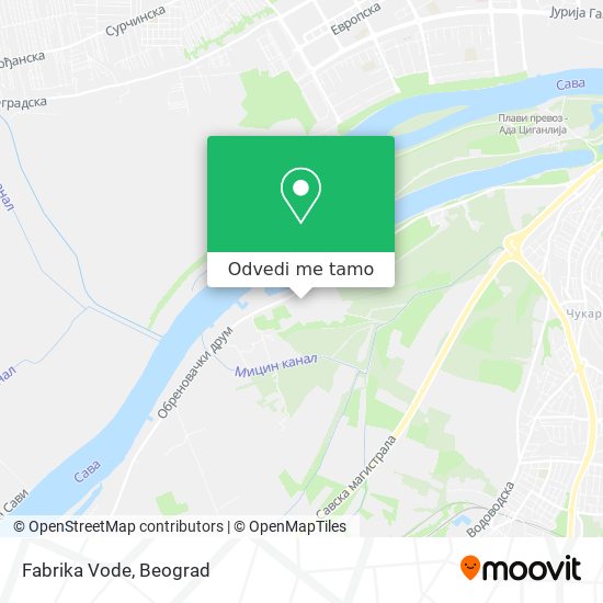 Fabrika Vode mapa