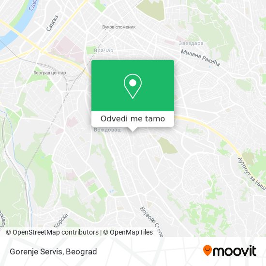 Gorenje Servis mapa