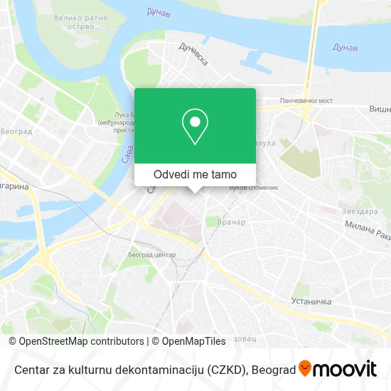 Centar za kulturnu dekontaminaciju (CZKD) mapa