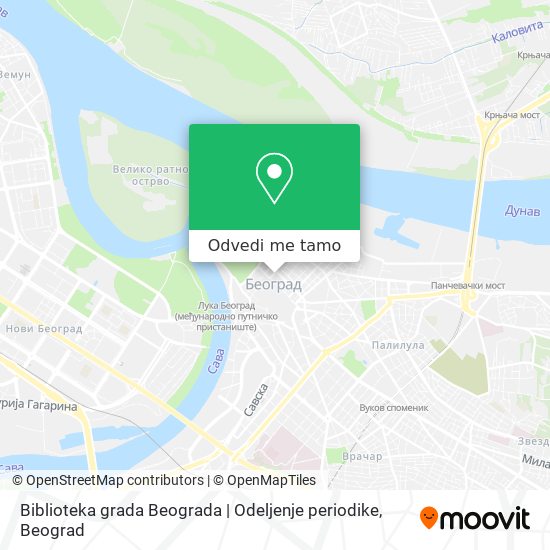 Biblioteka grada Beograda | Odeljenje periodike mapa