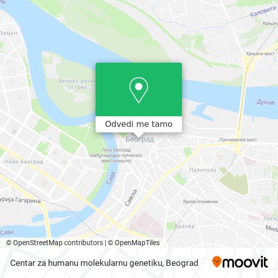 Centar za humanu molekularnu genetiku mapa