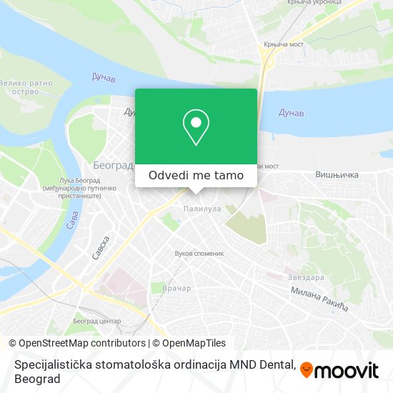 Specijalistička stomatološka ordinacija MND Dental mapa