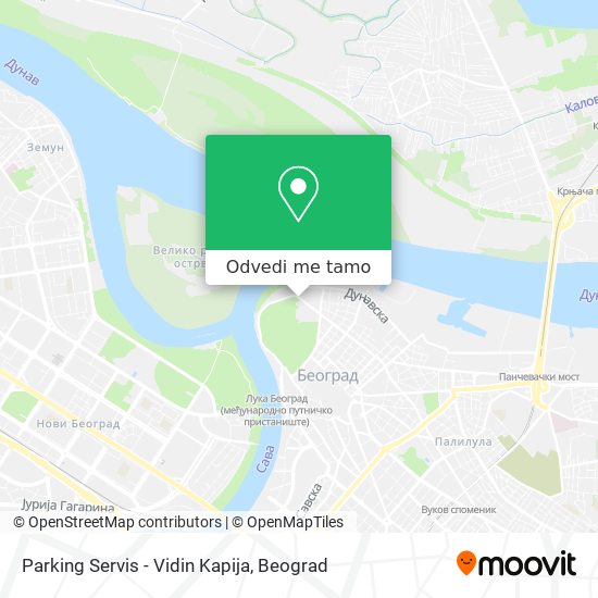 Parking Servis - Vidin Kapija mapa