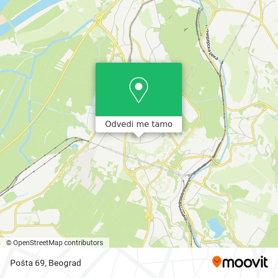 Pošta 69 mapa