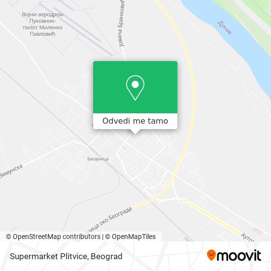 Supermarket Plitvice mapa