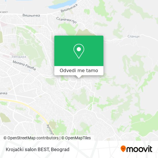 Krojački salon BEST mapa