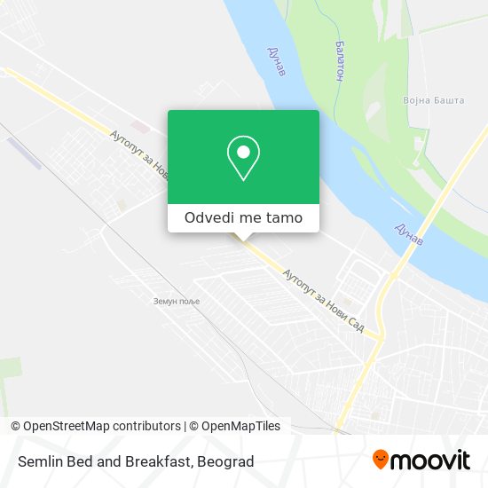 Semlin Bed and Breakfast mapa