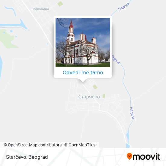 Starčevo mapa