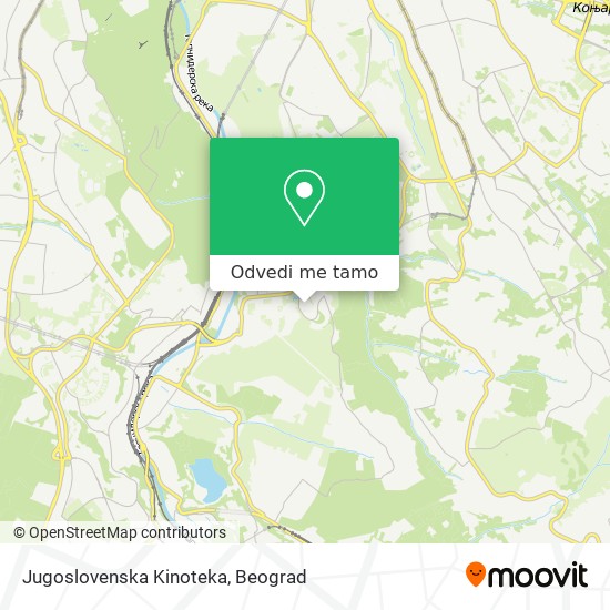 Jugoslovenska Kinoteka mapa