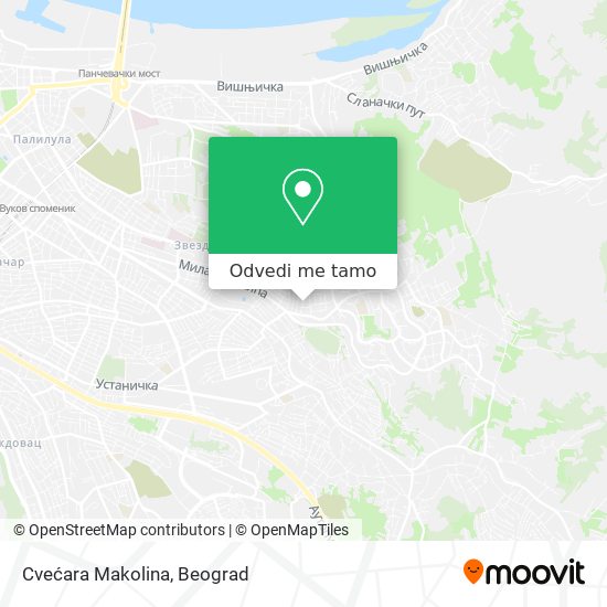 Cvećara Makolina mapa