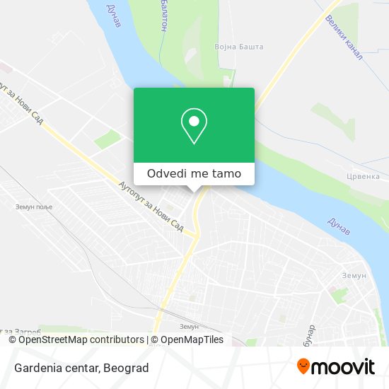 Gardenia centar mapa