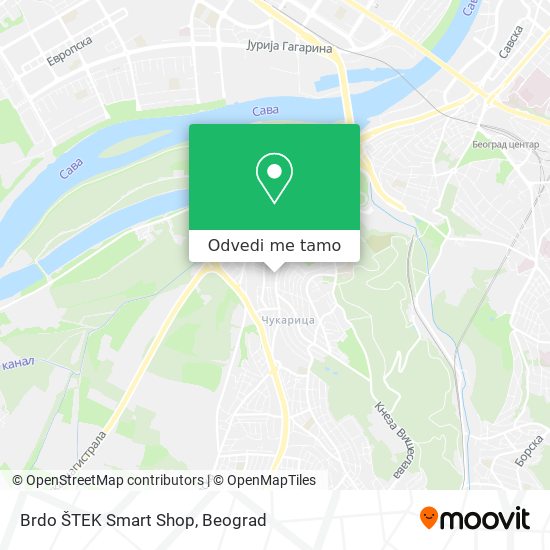 Brdo ŠTEK Smart Shop mapa