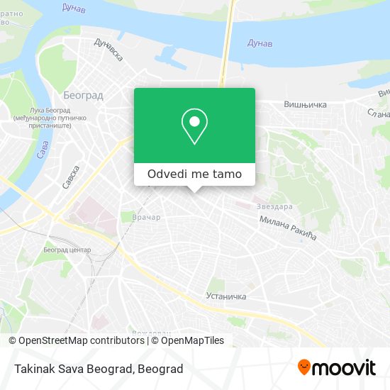 Takinak Sava Beograd mapa