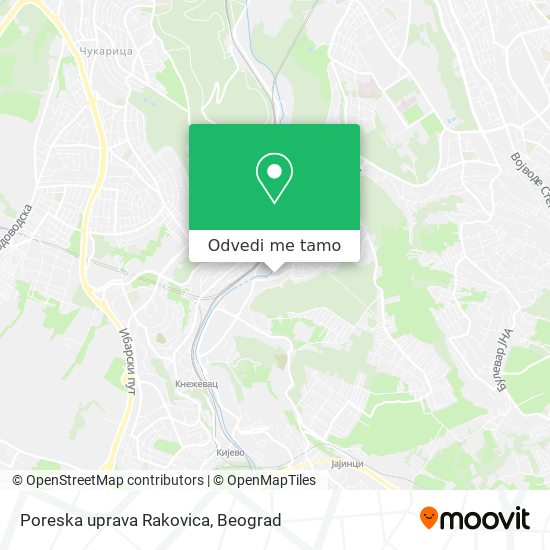 Poreska uprava Rakovica mapa