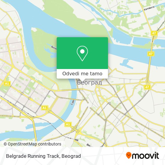 Belgrade Running Track mapa