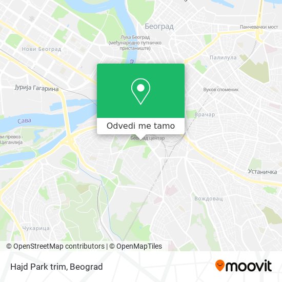 Hajd Park trim mapa