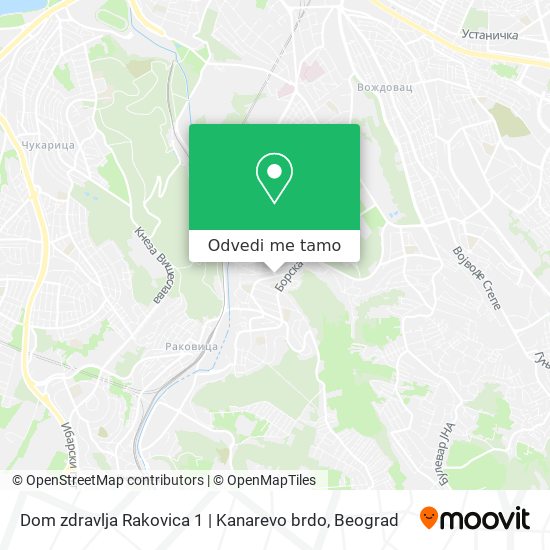 Dom zdravlja Rakovica 1 | Kanarevo brdo mapa