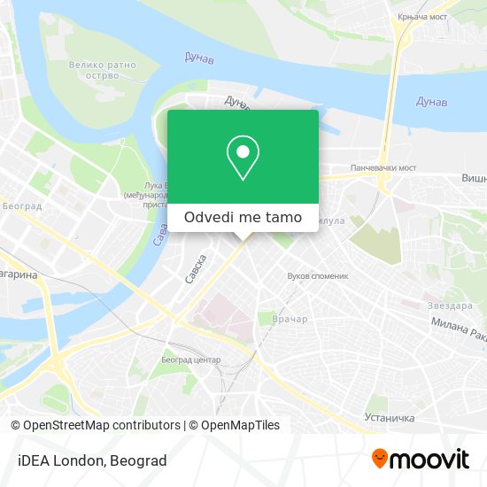 iDEA London mapa