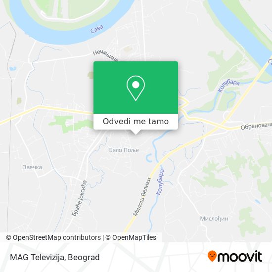 MAG Televizija mapa