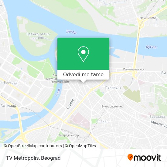 TV Metropolis mapa