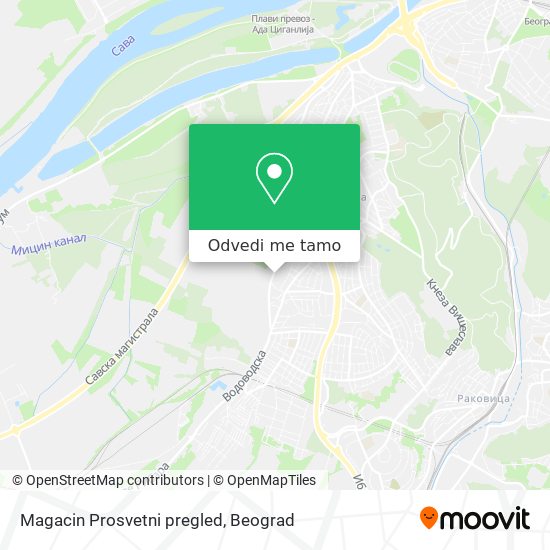 Magacin Prosvetni pregled mapa