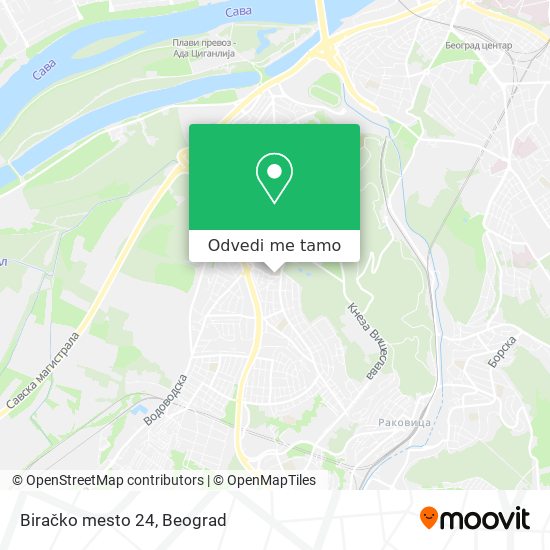 Biračko mesto 24 mapa