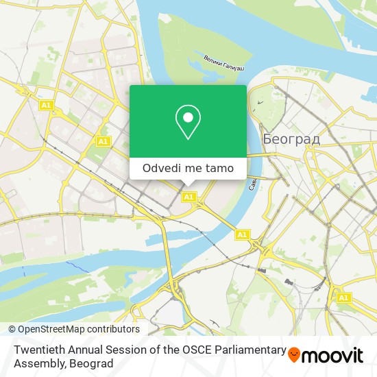 Twentieth Annual Session of the OSCE Parliamentary Assembly mapa