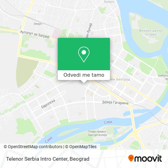 Telenor Serbia Intro Center mapa