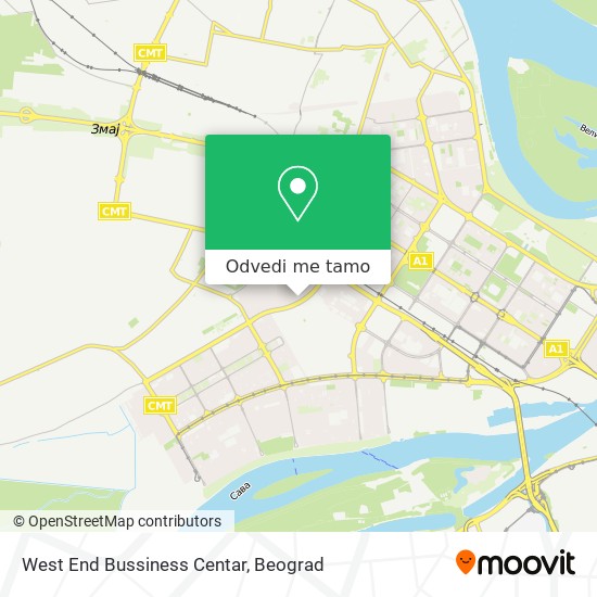 West End Bussiness Centar mapa